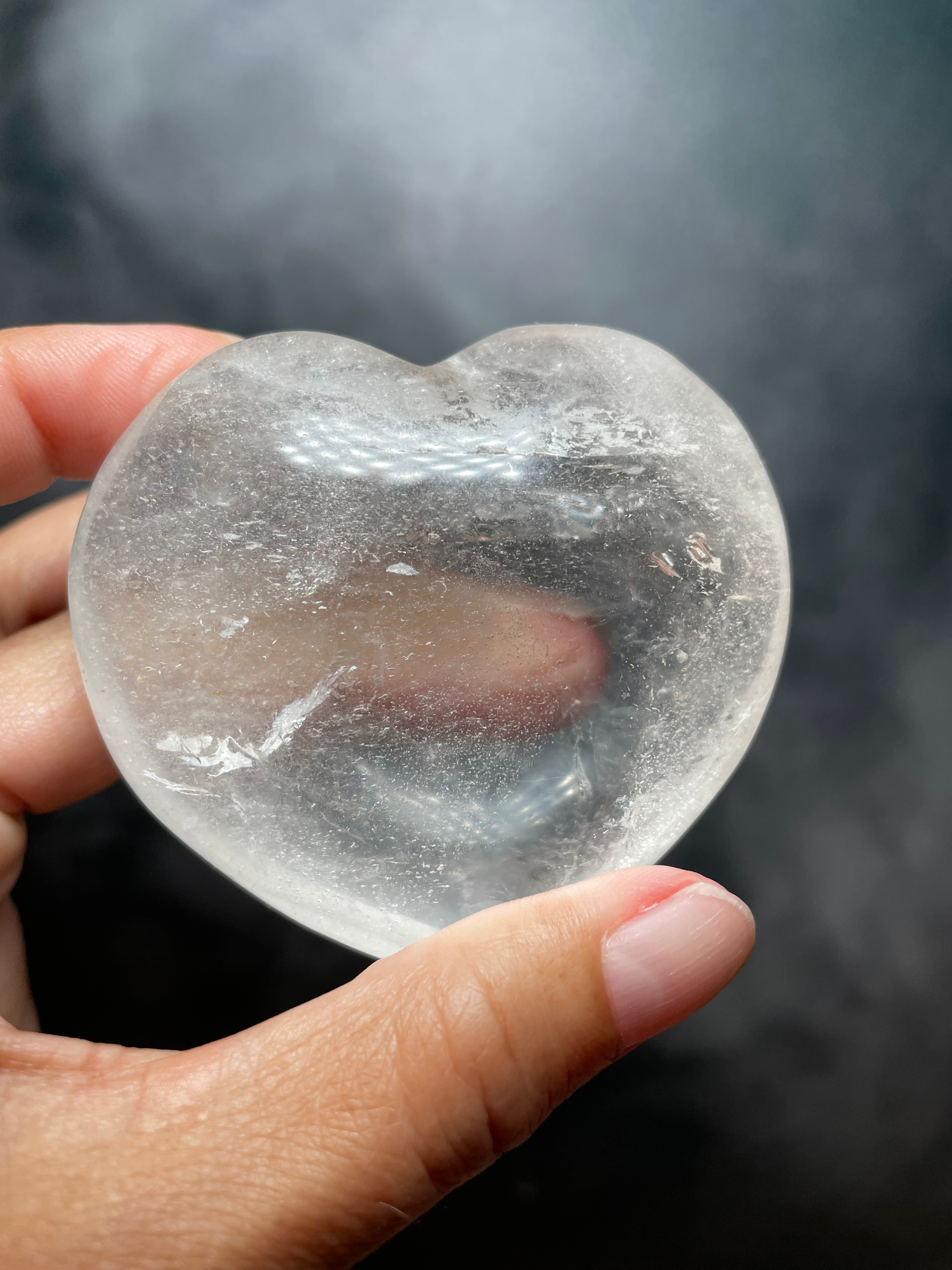 Clear Quartz Heart