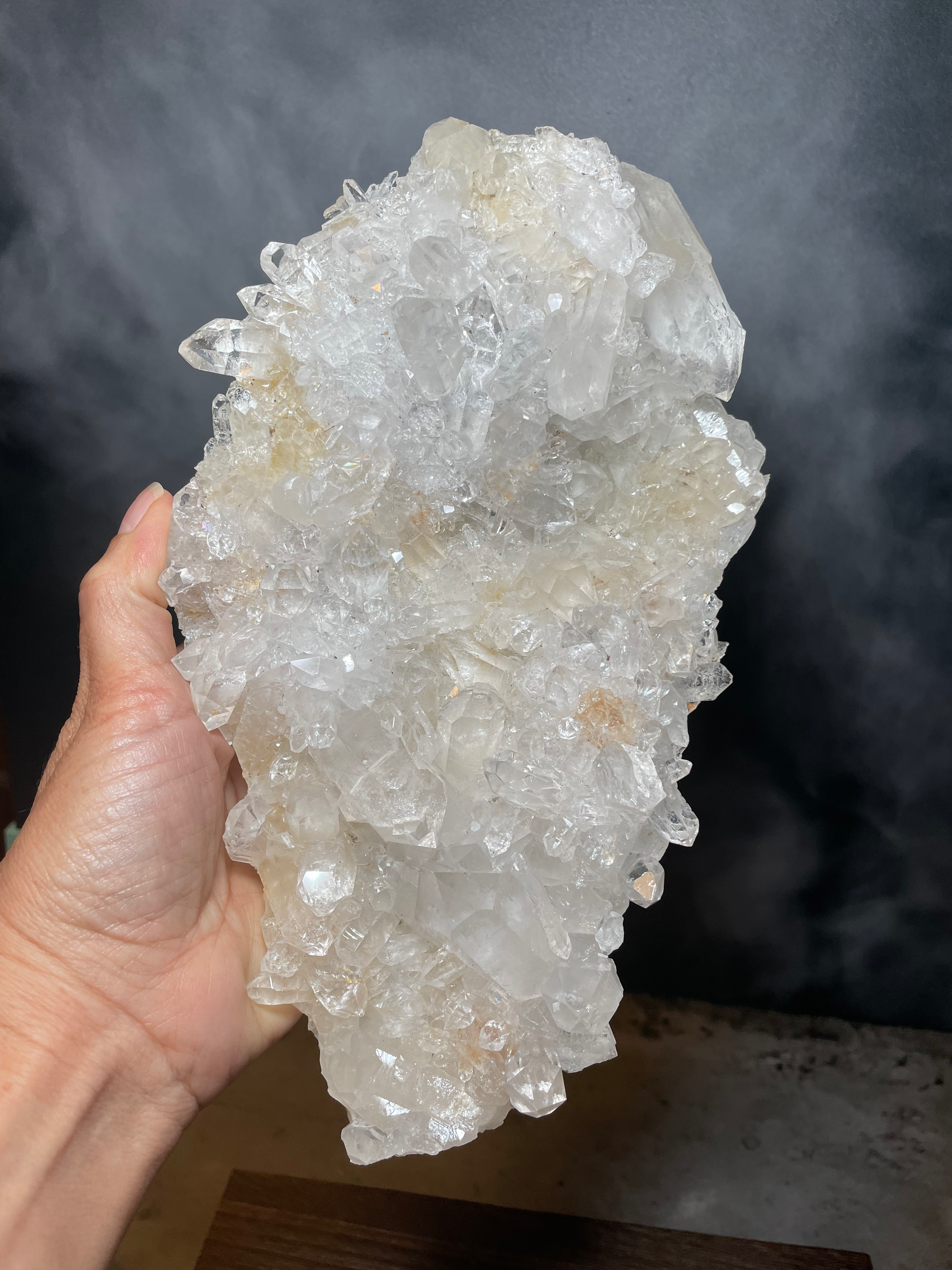 Clear Quartz Crystal Cluster