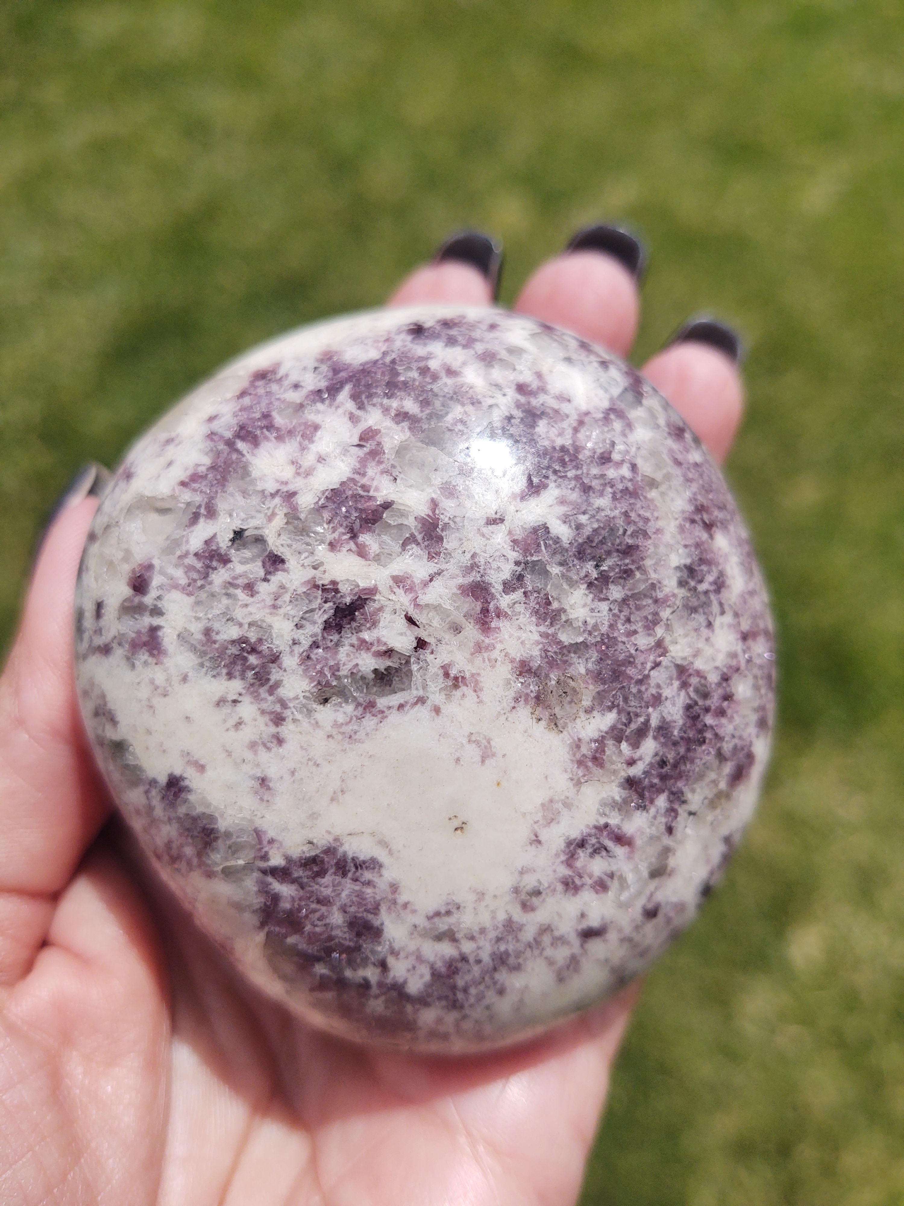 XXL Lepidolite Palm Stone