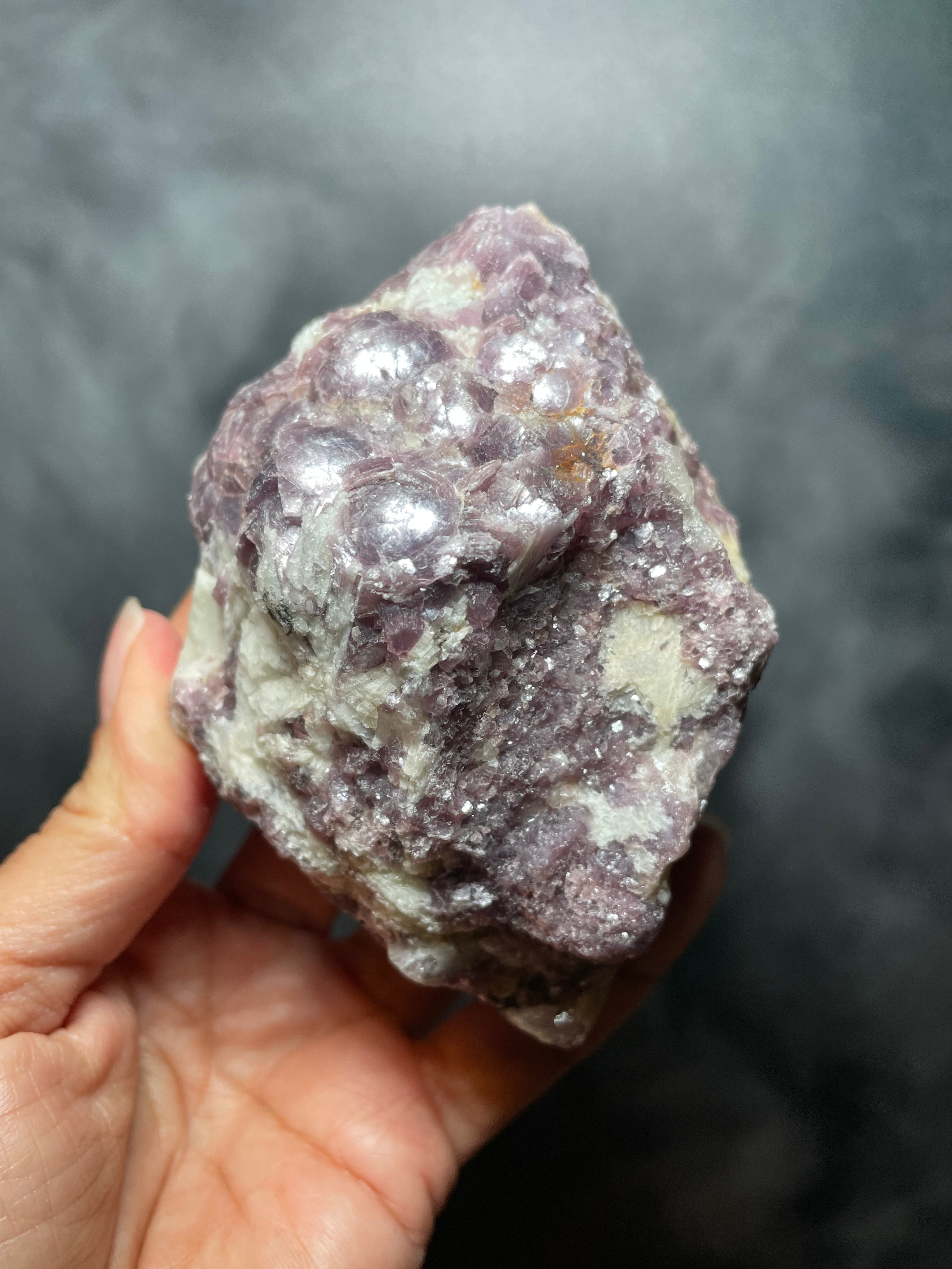 Raw Lepidolite in Quartz 