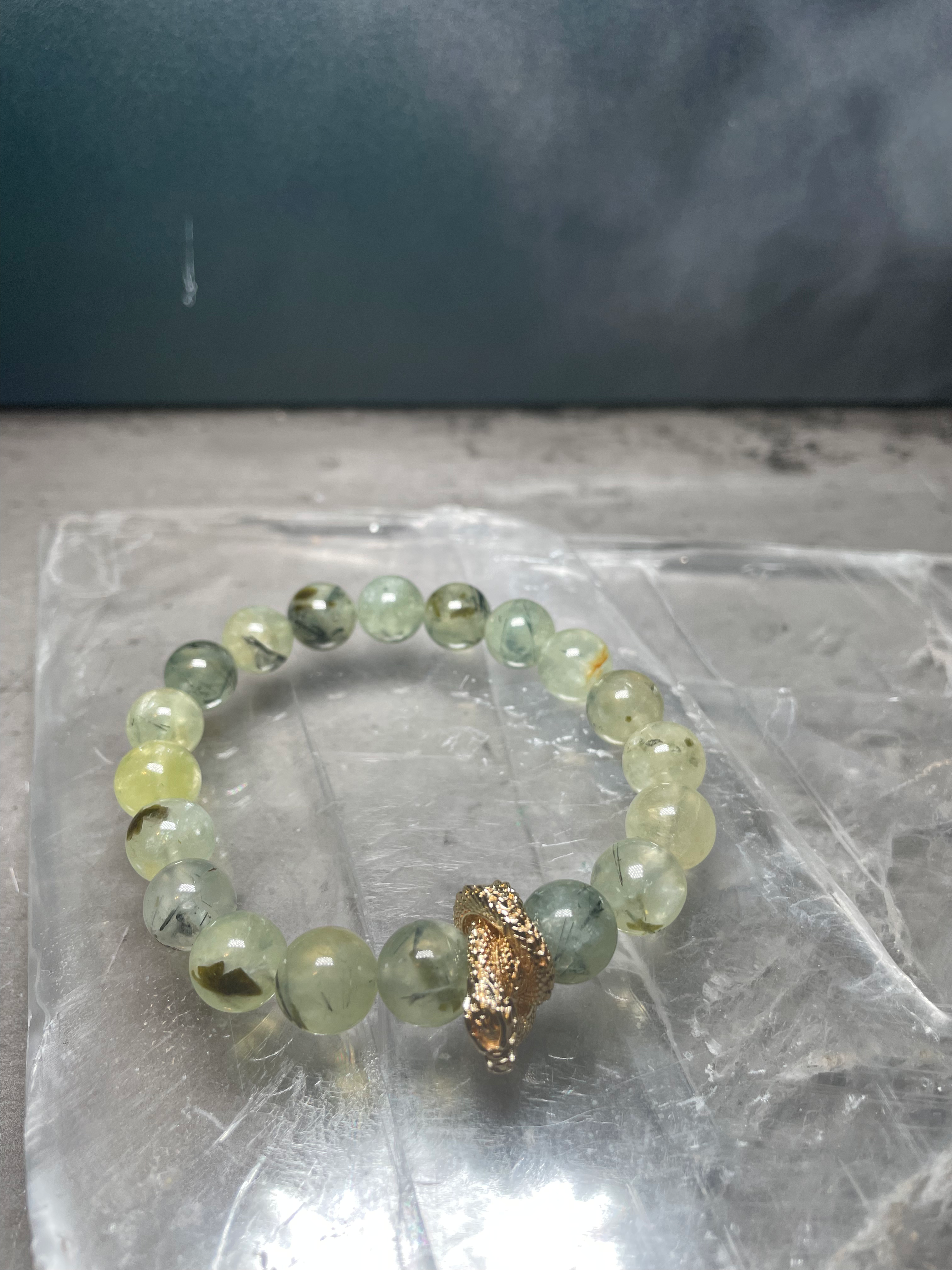 Prehnite Dragon Energy Bracelet
