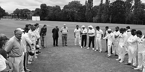 Ivor Chaplin is applauded by both sides as he passes 800 consecutive MCCL matches
