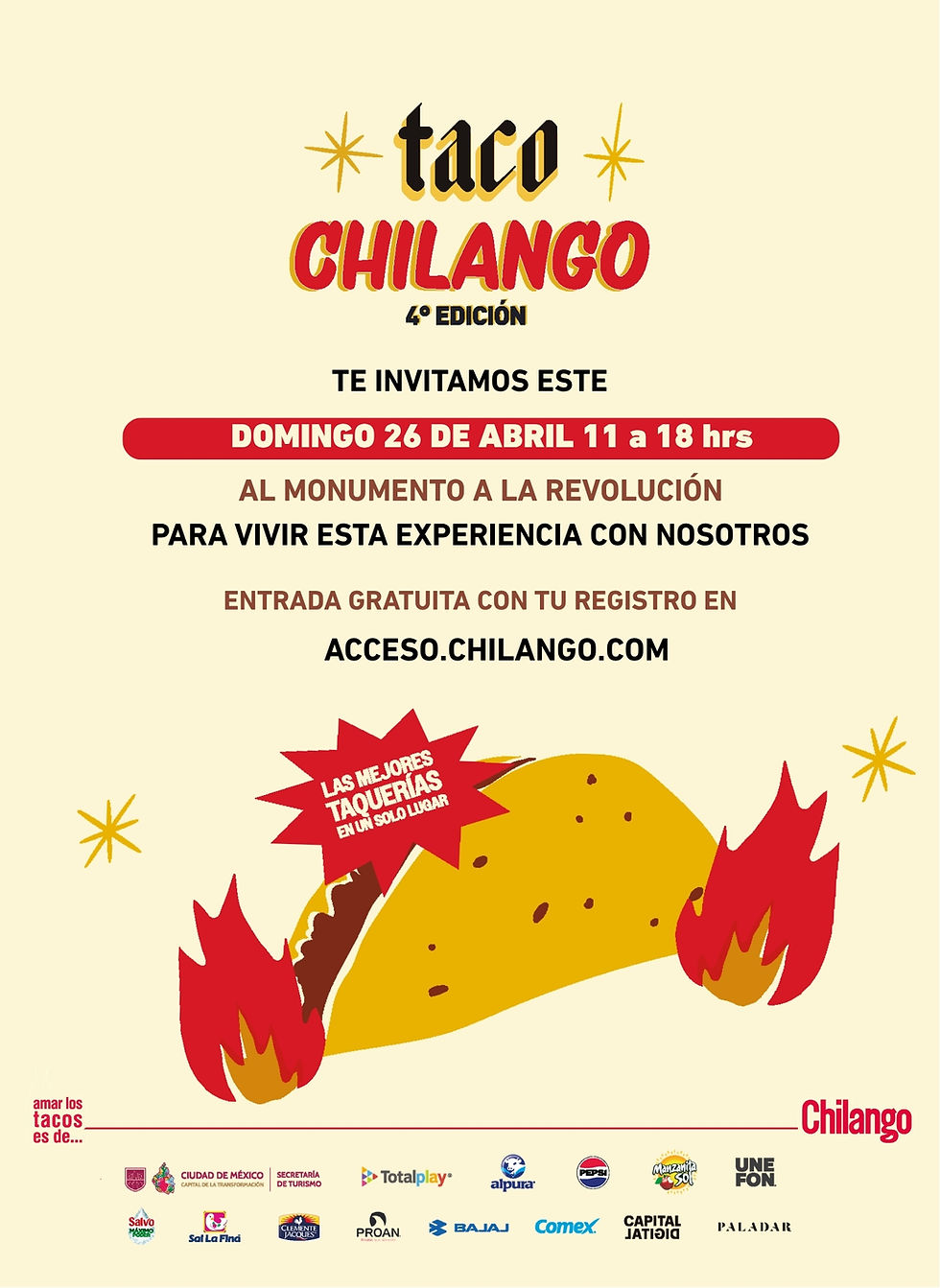 TACO CHILANGO 2026: LA GRAN FIESTA DEL TACO REGRESA CON MÁS DE 50 TAQUERÍAS Y ENTRADA GRATUITA