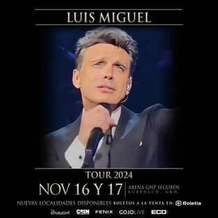EL SOL TE LLAMA DE VUELTA A ACAPULCO.LUIS MIGUEL ILUMINARÁ EL PUERTO CON DOS ESPECTACULARES CONCIERTOS.