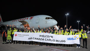 TODO UN ÉXITO EL PRIMER VUELO DE AIR CANADA CARGO A LIEJA