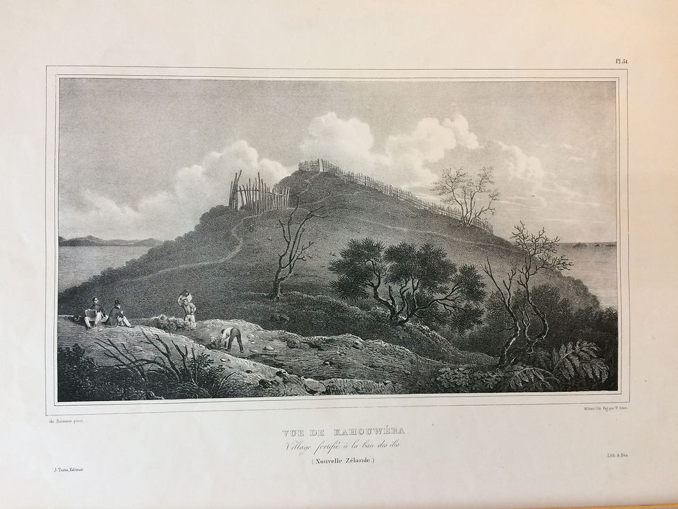 Voyage de l'Astrolabe - Vue de Kahouwera