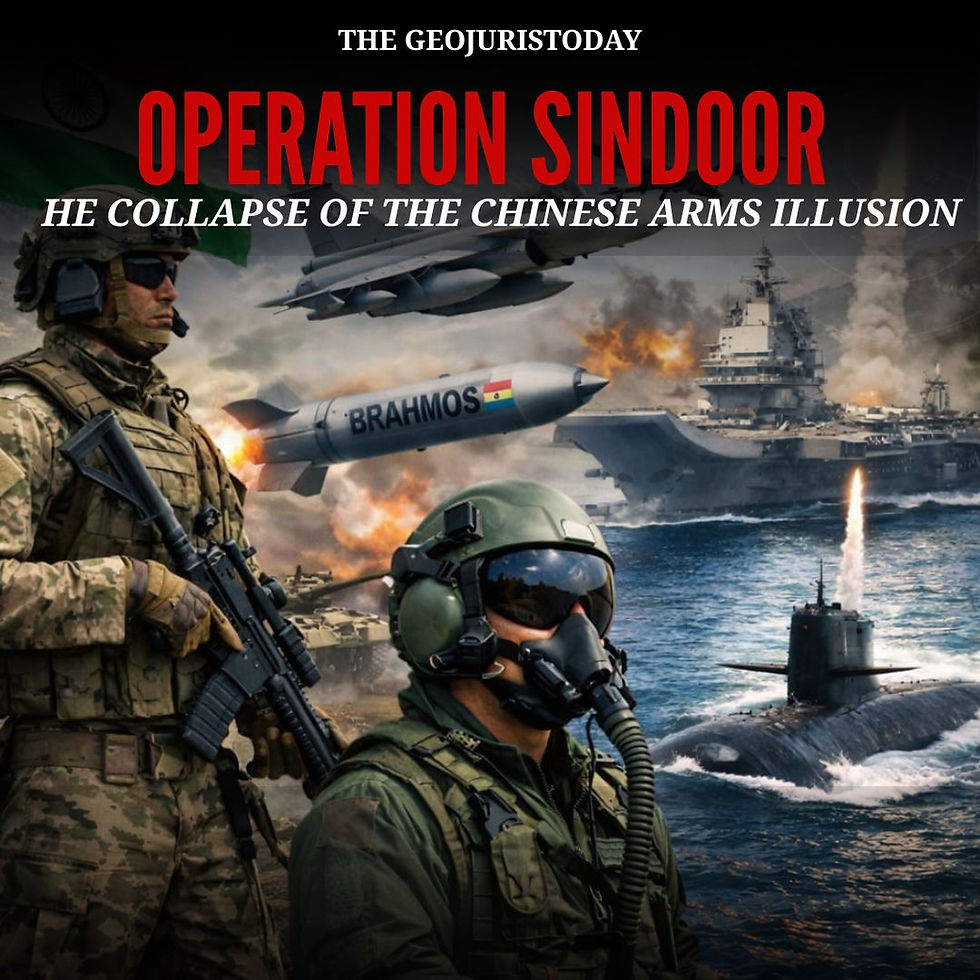 Operation Sindoor & the Collapse of the Chinese Arms Illusion