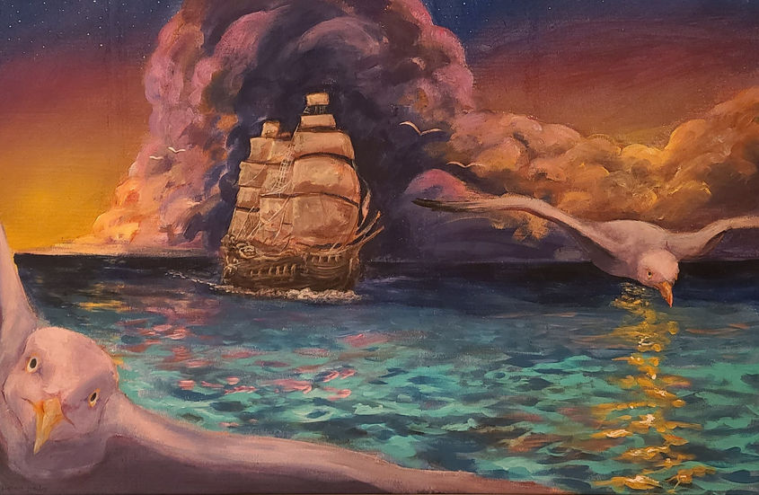 Pirate Sunset Scene