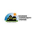 A stylized logo of two homes—one with a sun and one with a moon overhead—on a green field under a blue sky, symbolizing day and night power.