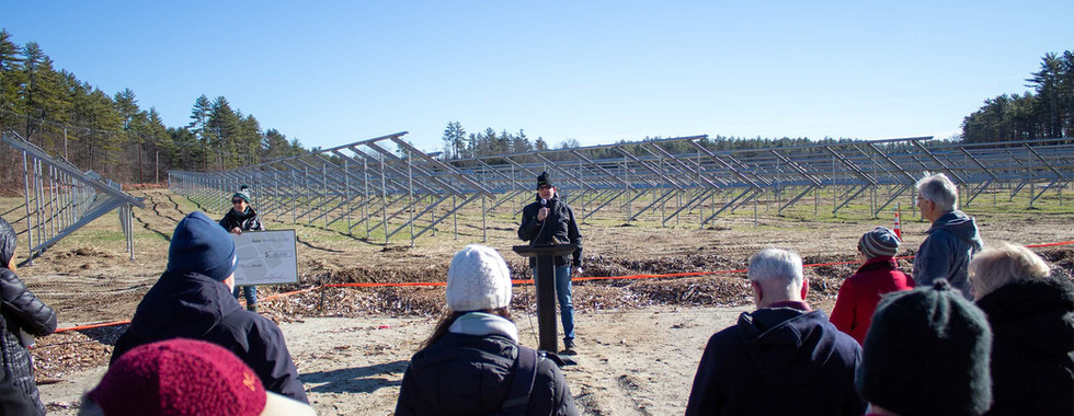 Chad Farrell, Founder and President of Encore Renewable Energy, delivers opening remarks.