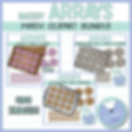 Multiplication array clipart, clipart of cookie arrays, cinnamon roll arrays, and donut arrays