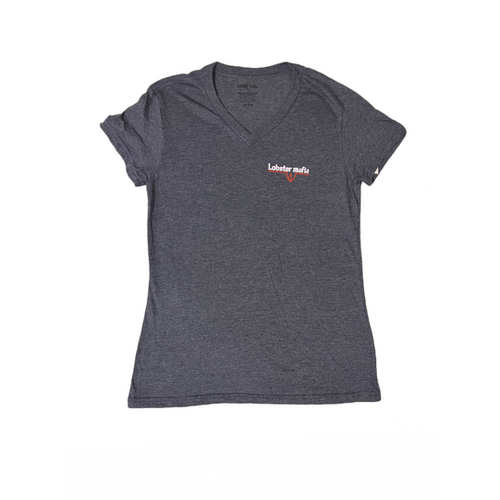 LOBSTER MAFIA Women’s T Shirt Navy Haze Small Logo Lobster Mafia