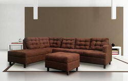 Muebles Skiner Suede Chocolate Large