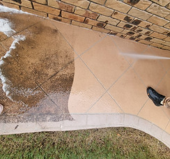 pressure washing pathway near Brisbane