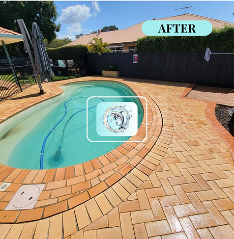 clean pool deck after pressure washing company oceanwave in brisbane