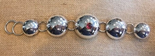 Thumbnail: Domed Bracelet with Tourmaline