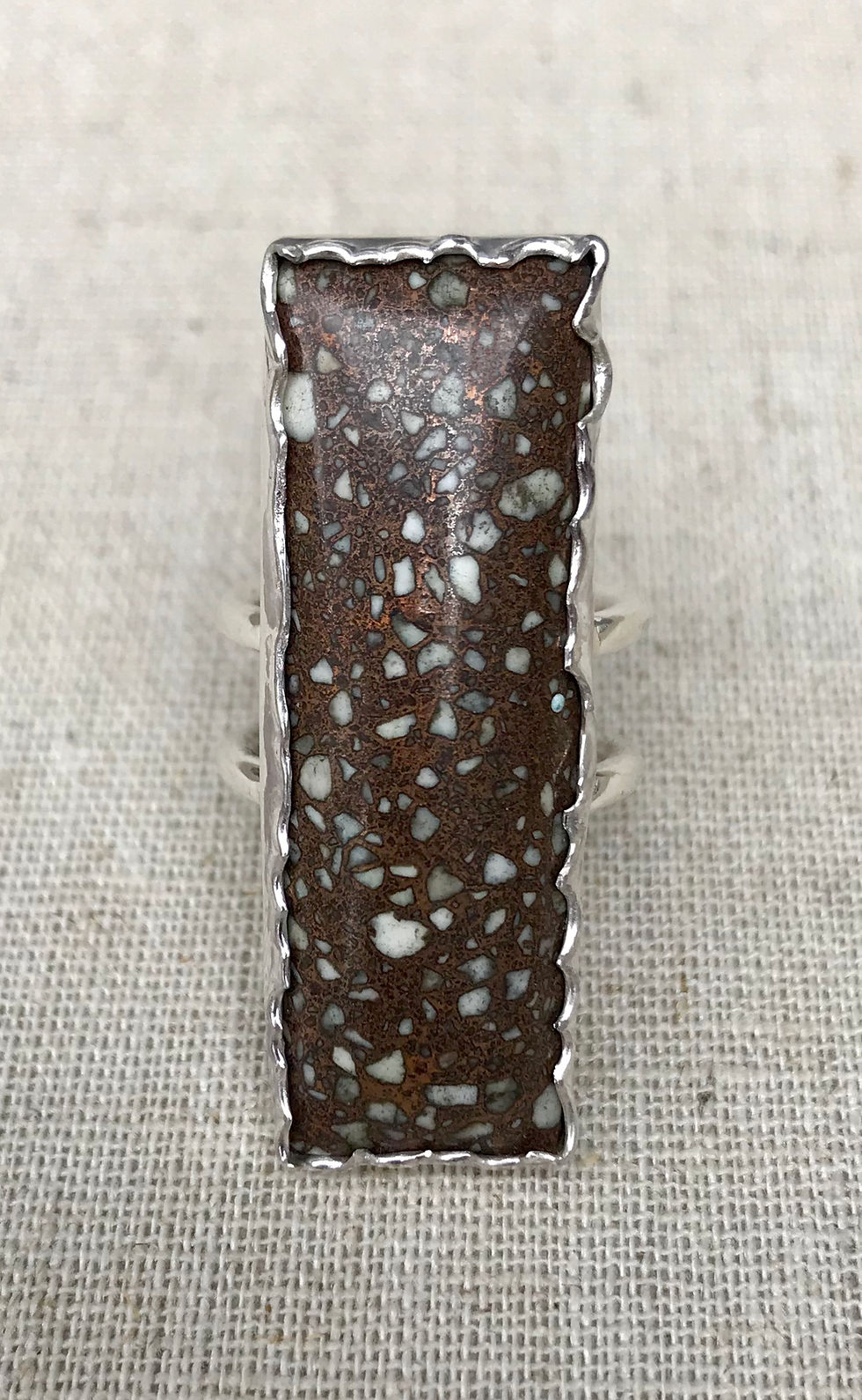 Thumbnail: Copper Fire Brick Ring