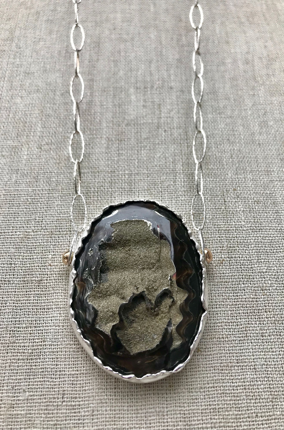 Thumbnail: Pyrytized Ammonite Necklace