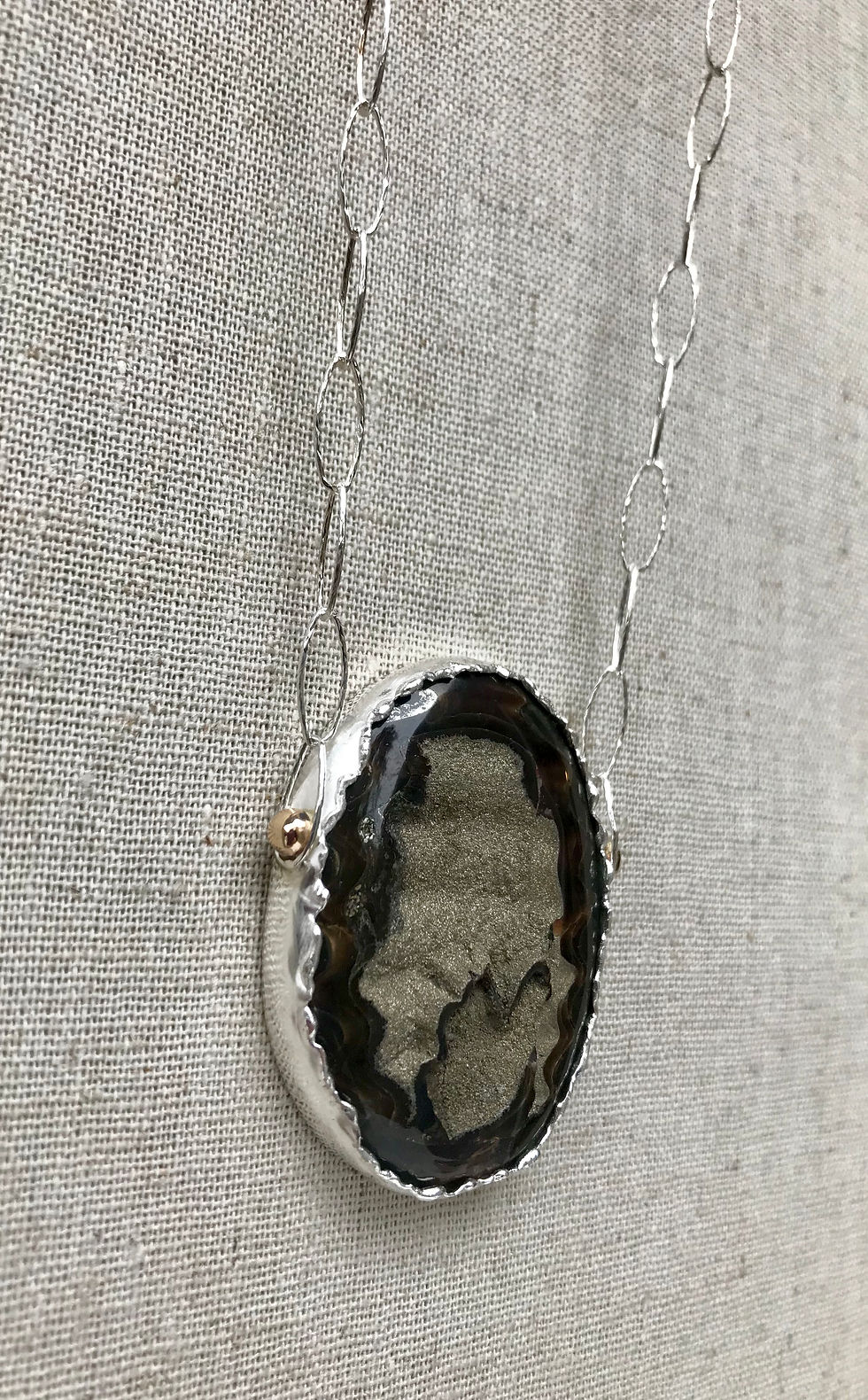 Thumbnail: Pyrytized Ammonite Necklace