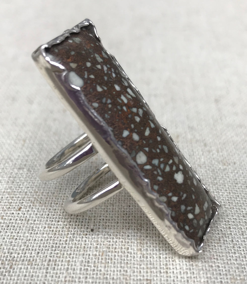 Thumbnail: Copper Fire Brick Ring