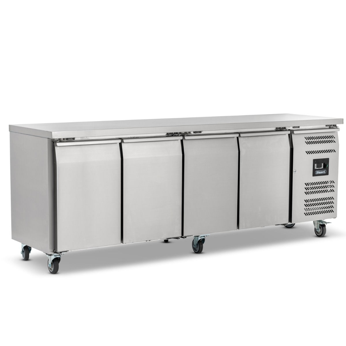4 Door GN1/1 Freezer Counter Without Upstand 553L