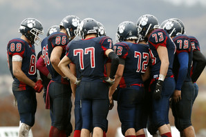 Football Player Huddle