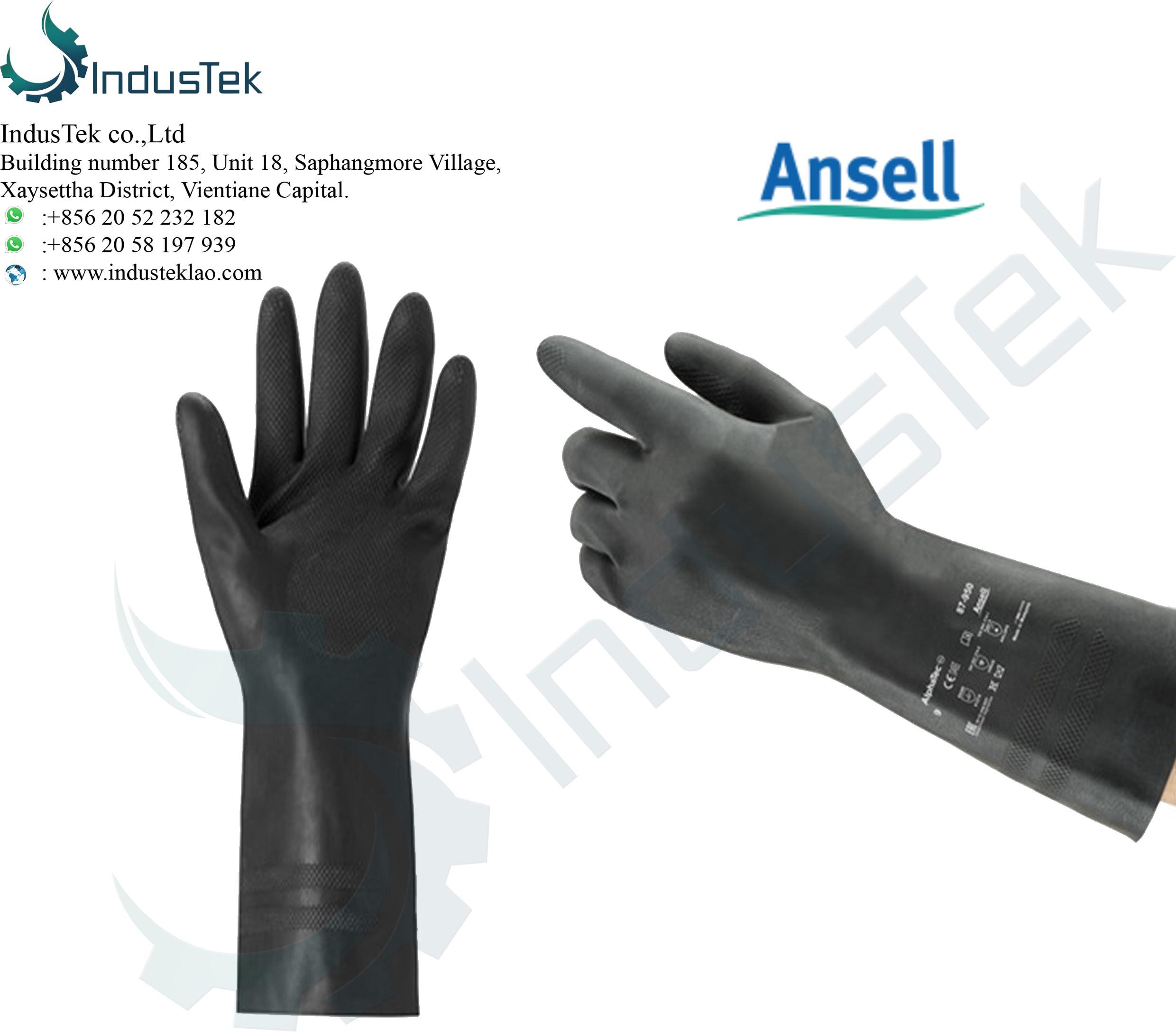 Ansell Black Glove AlphaTec 87-950