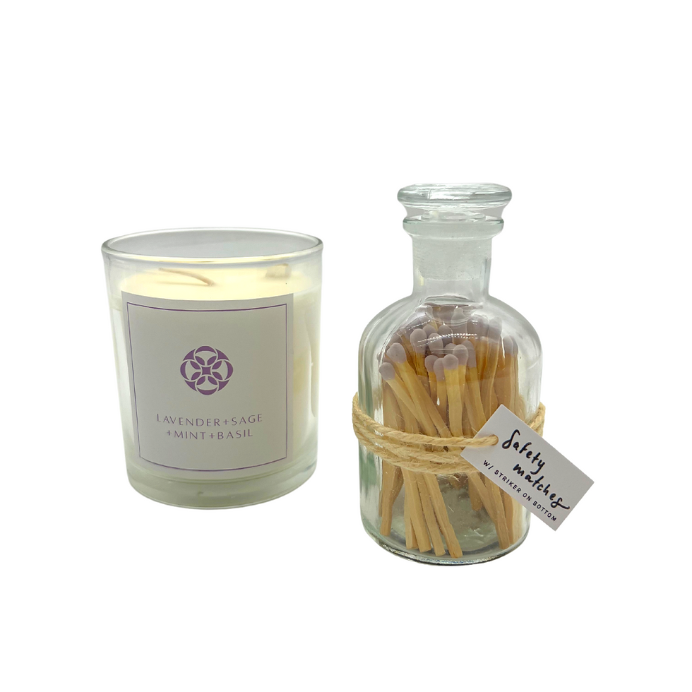 Thumbnail: Apothecary Jar Lavender Tipped Matches