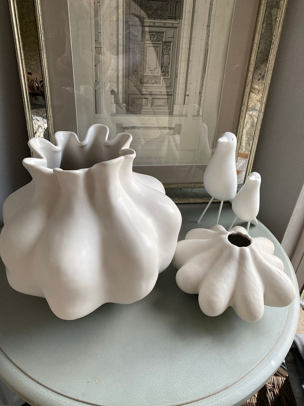 Thumbnail: Large white flower Vase
