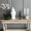 Thumbnail: Large white phalaenopsis orchid in glass cyclinder bowl