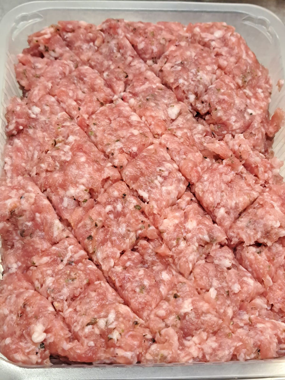 Frisches Hackfleisch in einer Packung