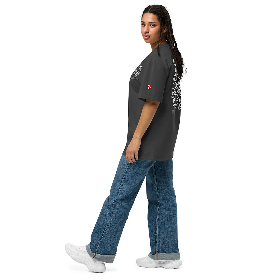 Miniature : T-shirt Oversize LELOLUCE - Black Art Edition