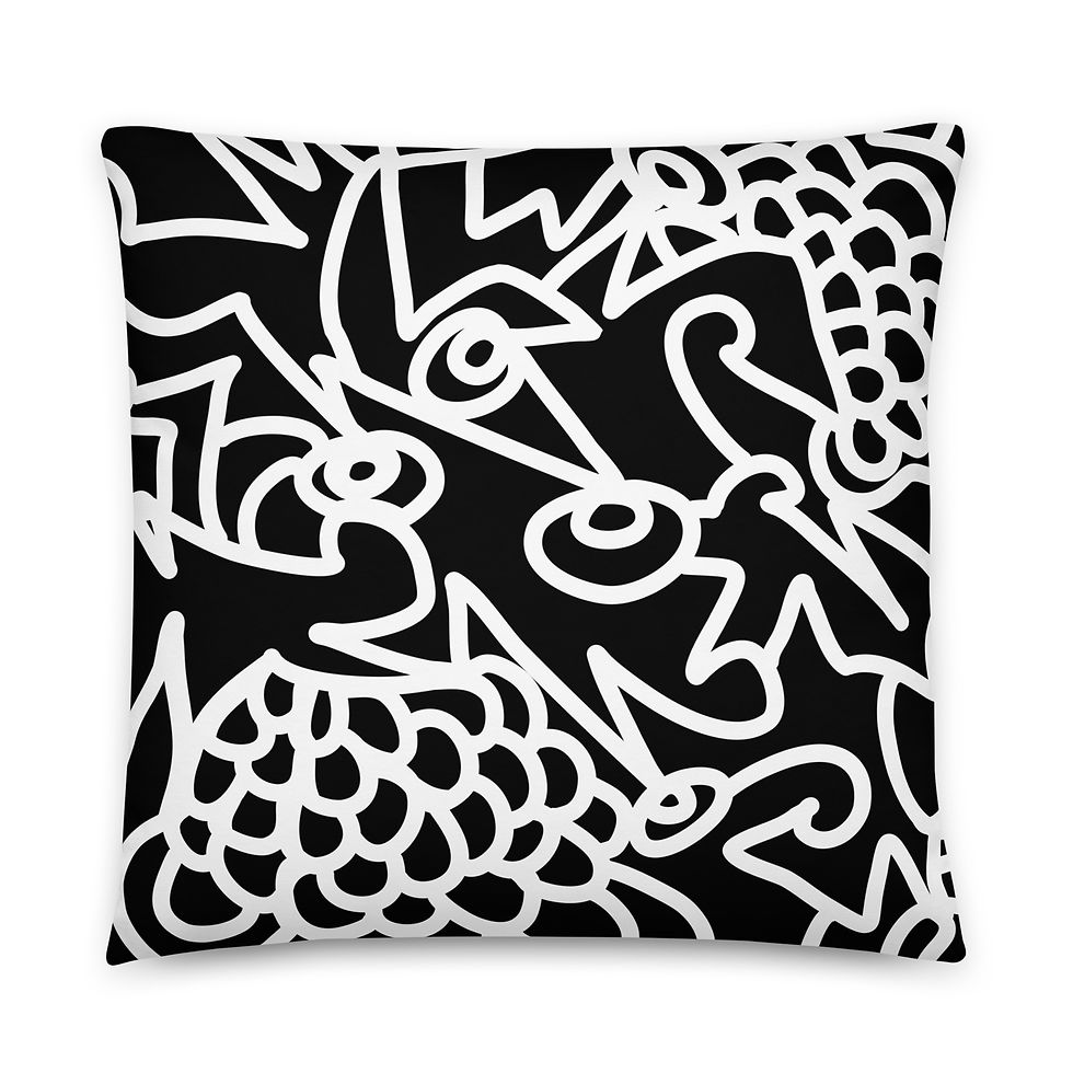 Miniature : Coussin LELOLUCE - Black Art Edition