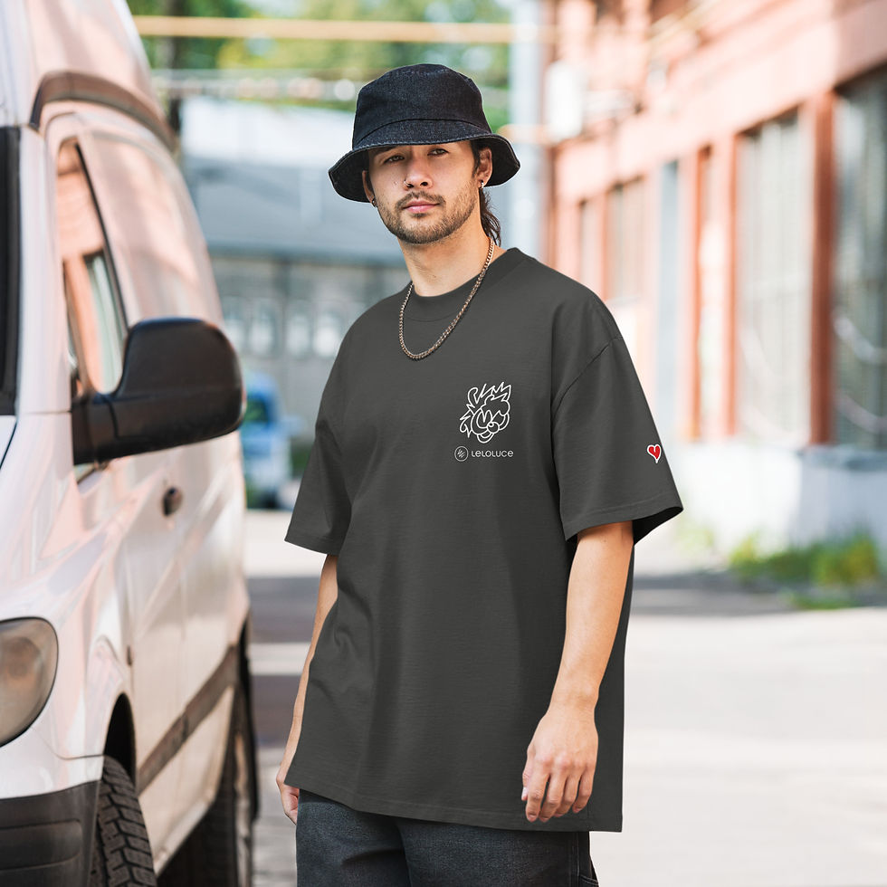 Miniature : T-shirt Oversize LELOLUCE - Black Art Edition