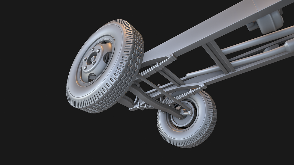 Thumbnail: 1/25 Dodge D-500 Chassis Complete Kit