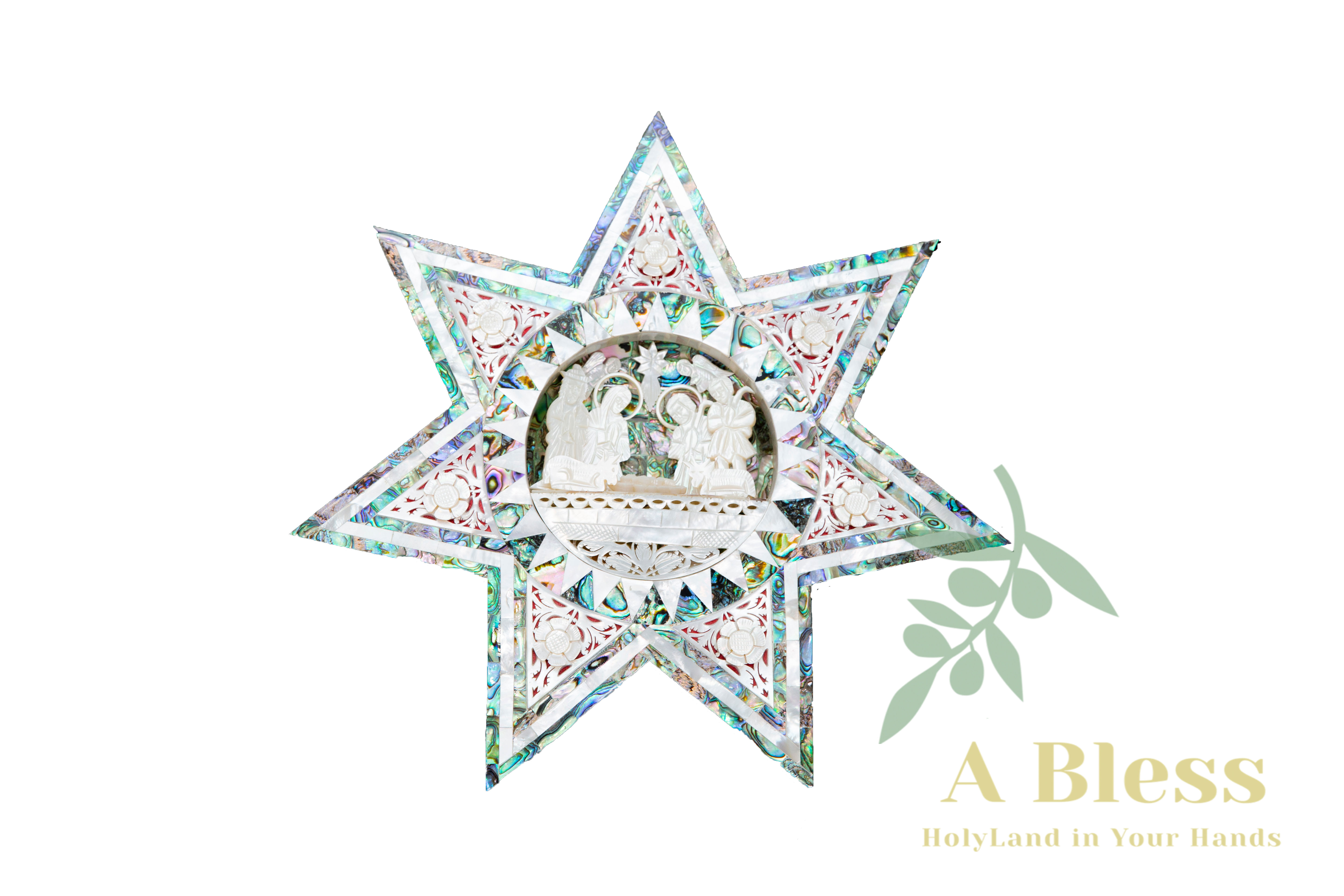Mother of Pearl Nativity Set