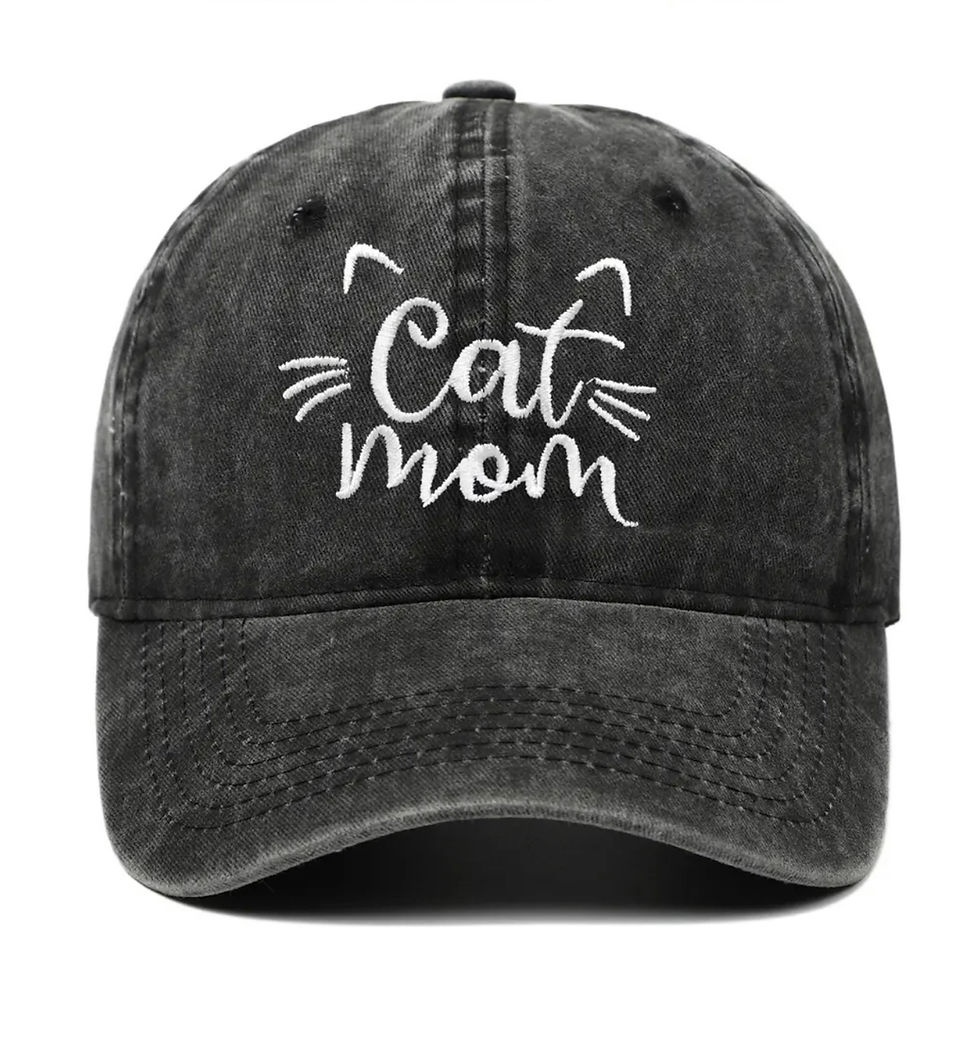 Thumbnail:  Cat Mom Embroidered Hats