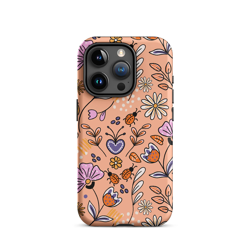 Thumbnail: iOS Flowers & Bugs Peach