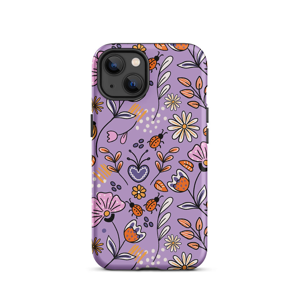 Thumbnail: iOS Flowers & Bugs Purple
