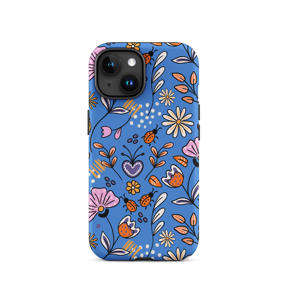 Thumbnail: iOS Flowers & Bugs Blue