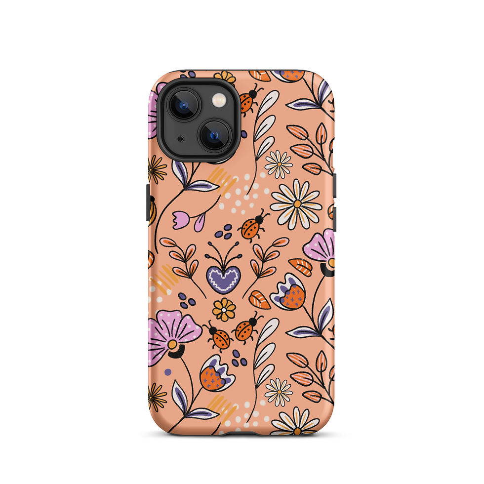 Thumbnail: iOS Flowers & Bugs Peach
