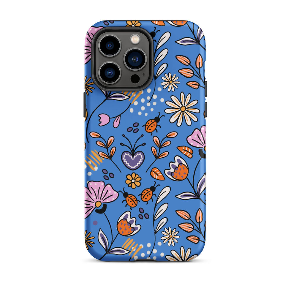 Thumbnail: iOS Flowers & Bugs Blue