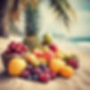 Beautiful image of fruits in a outside beach setting.jpg