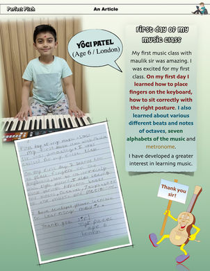 First music lesson experience