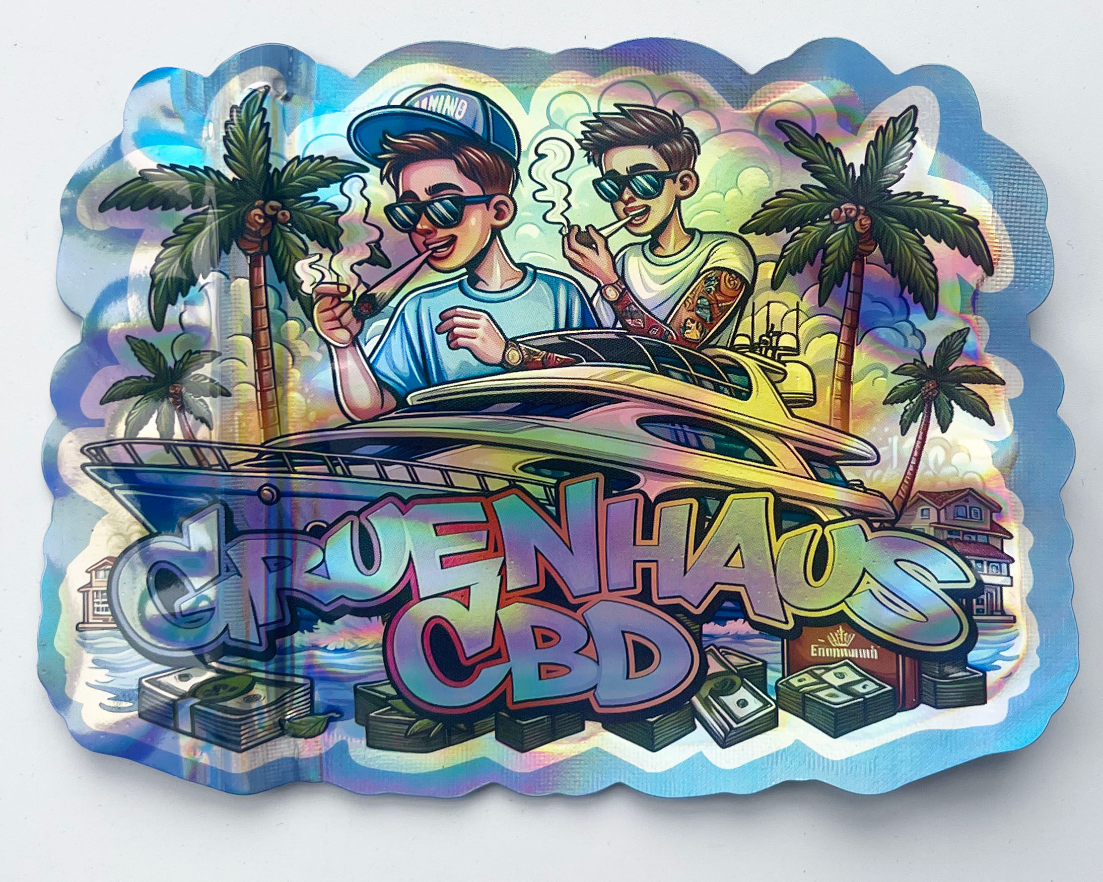 Cali Packs Mylar Bags, Resealable Smell Proof Bag Plas