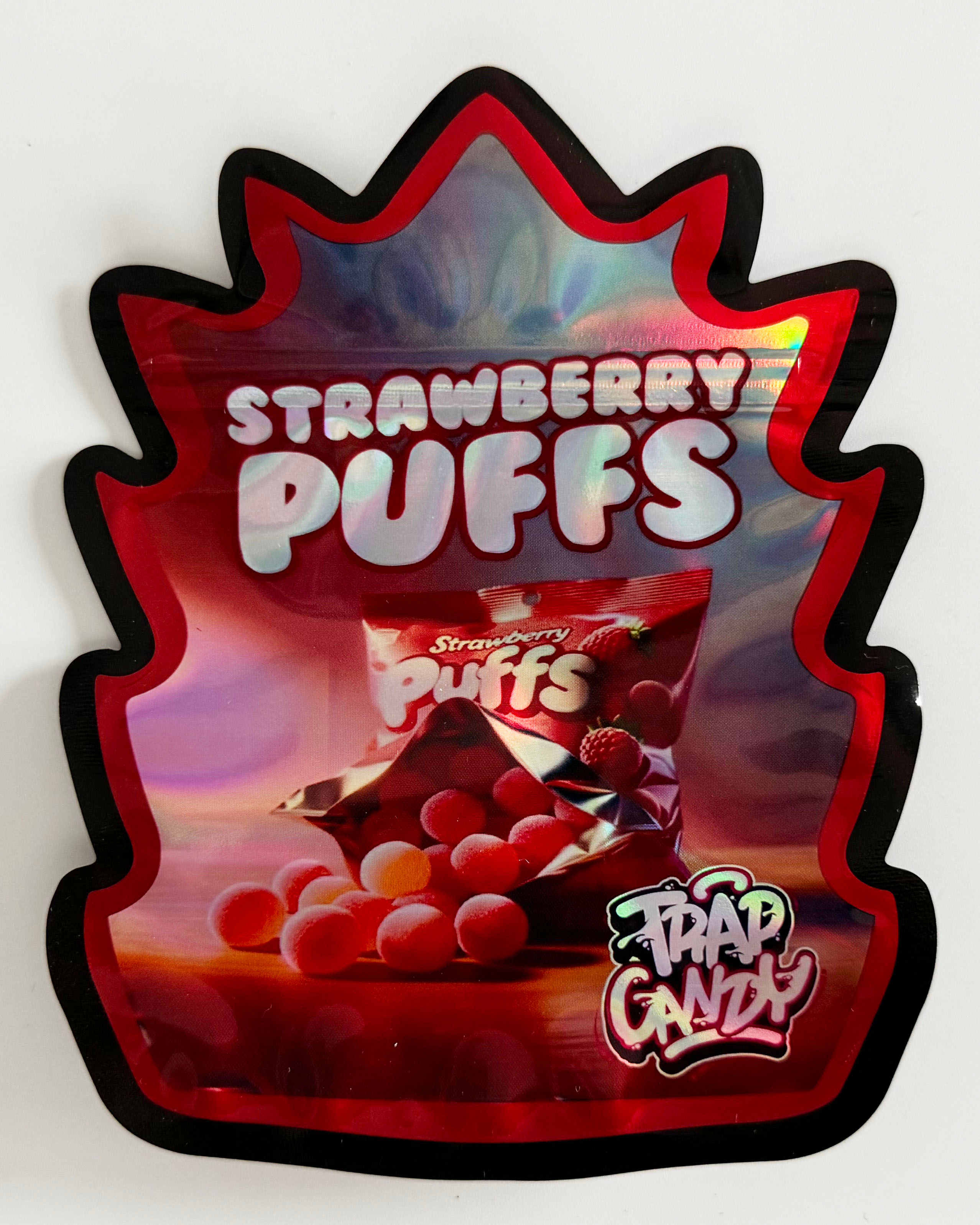 Irregular Shaped Cali Packs Mylar Bags, Resealable Smell Proof Bag Plast