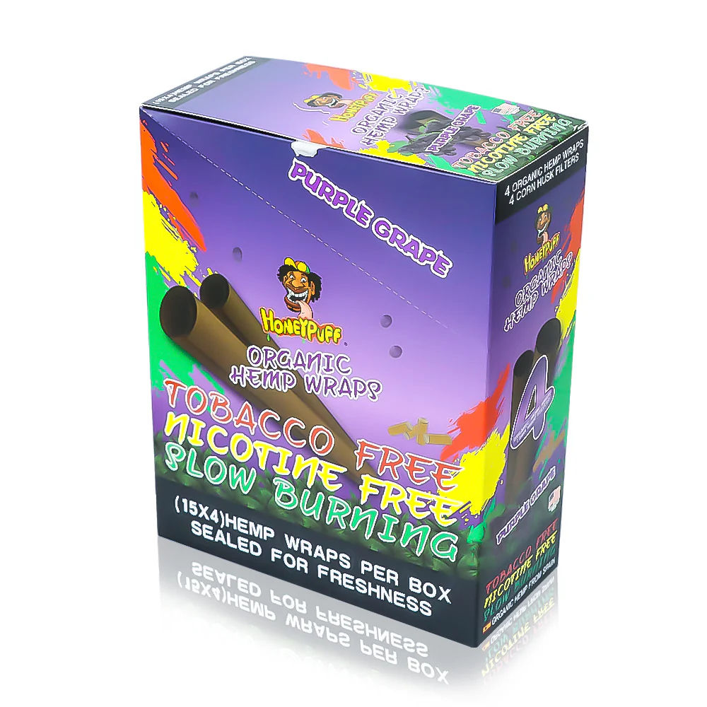 HONEYPUFF Grape Flavors Rolling Papers, King Size Cigarette Rolling Paper