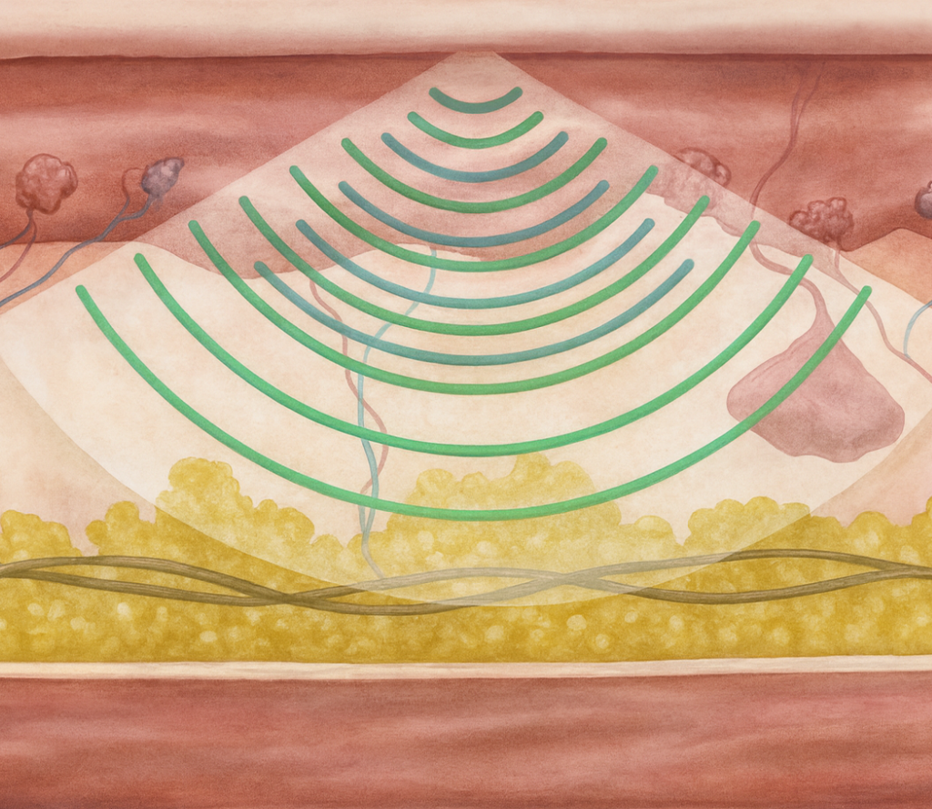 Special skincare session using LDM and plasma technology to refine pores and boost collage