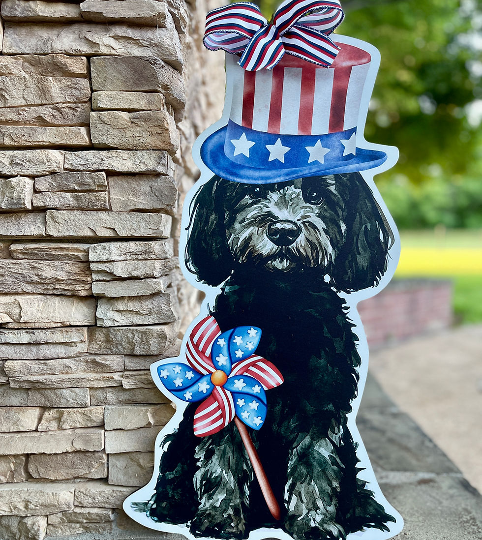 Thumbnail: Patriotic Doodle Door Hanger