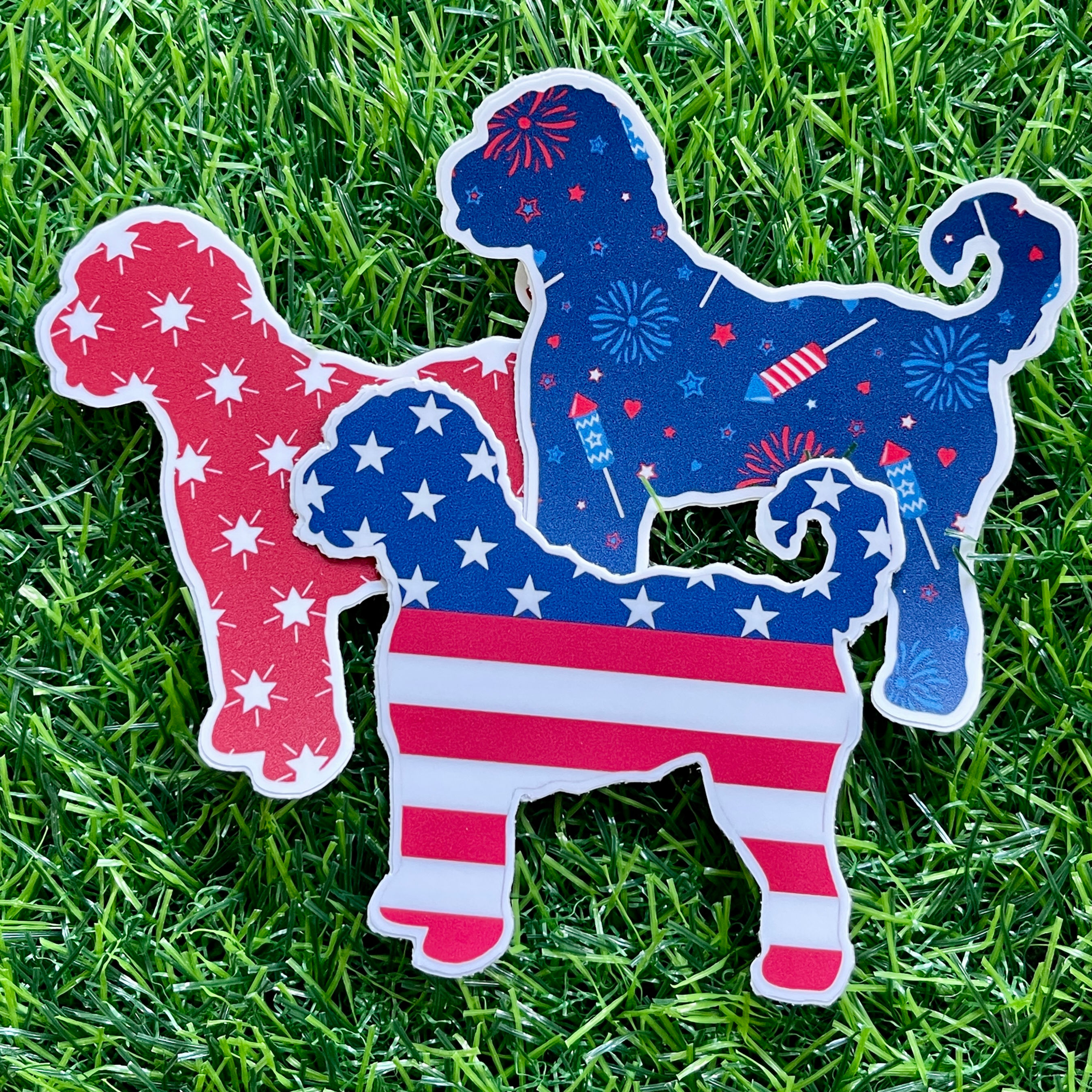 Patriotic Doodle Sticker Pack (Set of Three)